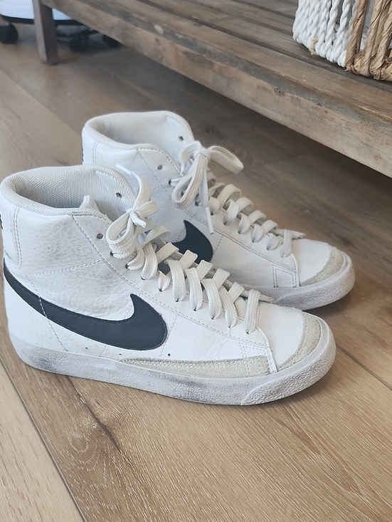 Nike Other - Nike Blazer Mid '77 Vintage White with Black Swoosh, 3.5Y